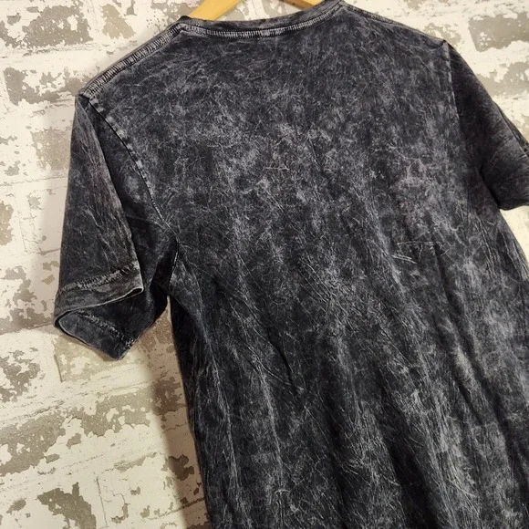 Grateful Dead Acid Wash Dancing Bear Graphic T-Shirt Men Grey Distressed Retro - Picture 14 of 16